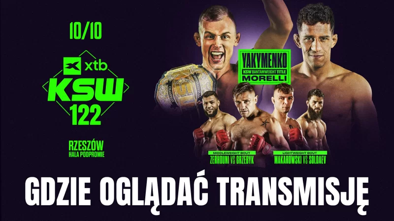 XTB KSW 122 – gdzie oglądać transmisję